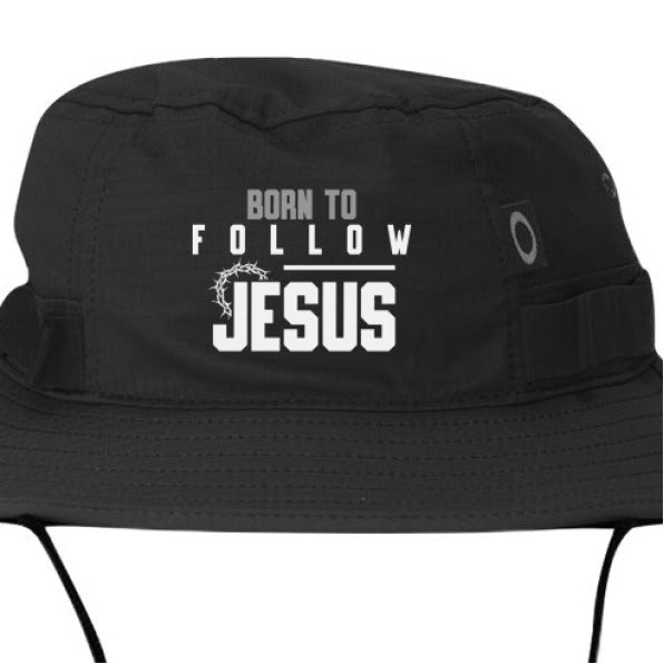 Born To Follow Him Adult Christian Bucket Hat - ClaimedbyGodDesigns