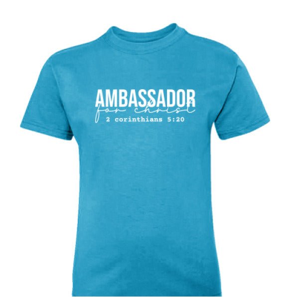 Ambassador For Him Youth Christian T-shirt - ClaimedbyGodDesigns