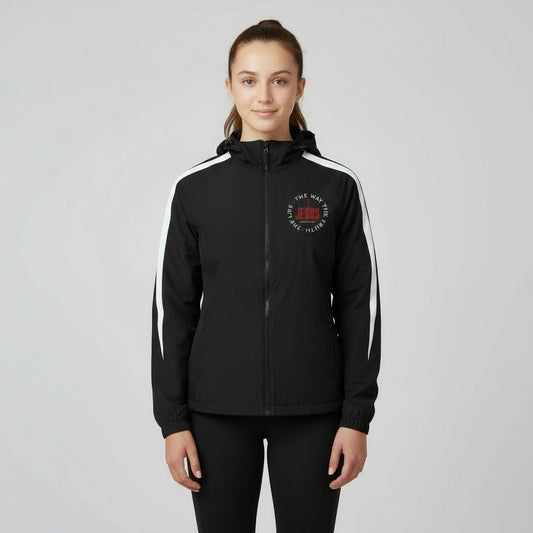 The Way The Truth The Life Youth Christian Fleece - Lined Colorblock Jacket - ClaimedbyGodDesigns