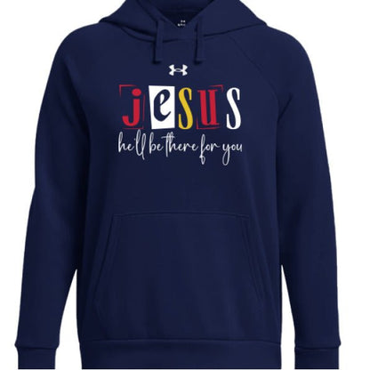 He'll Be There For You Women's Christian Pullover Fleece Hooded Sweatshirt - ClaimedbyGodDesigns