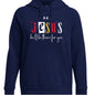 He'll Be There For You Women's Christian Pullover Fleece Hooded Sweatshirt - ClaimedbyGodDesigns