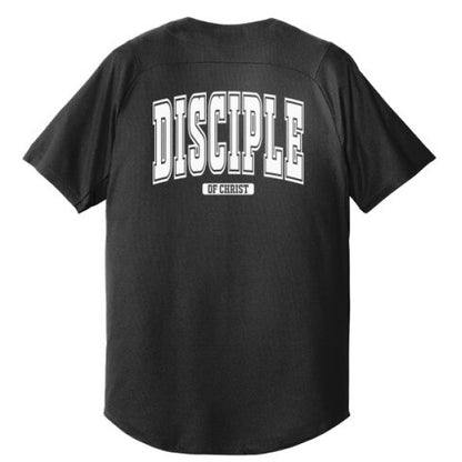 Disciple Men's Christian Full - button Jersey - ClaimedbyGodDesigns