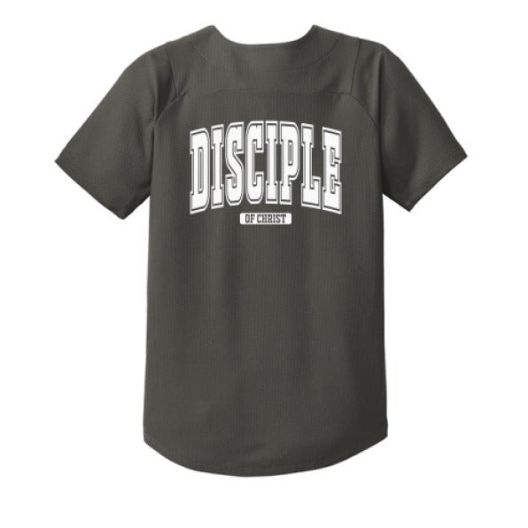 Disciple Youth Christian Full - Button Jersey - ClaimedbyGodDesigns