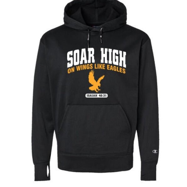 Soar High Men’s Christian Pullover Hooded Sweatshirt - ClaimedbyGodDesigns