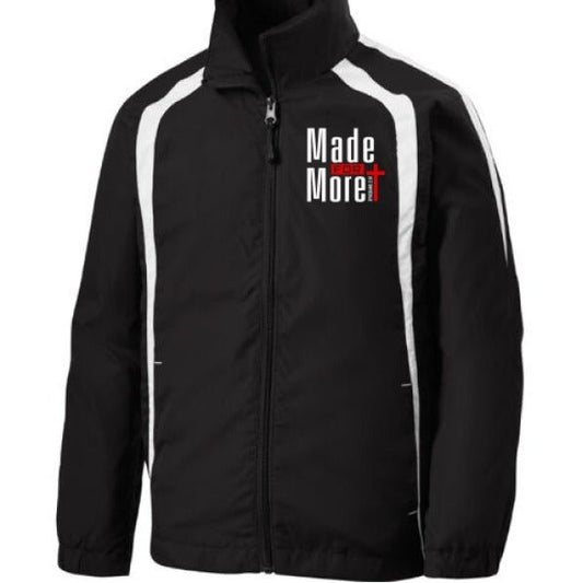 Made For More Youth Christian Colorblock Raglan Jacket - ClaimedbyGodDesigns