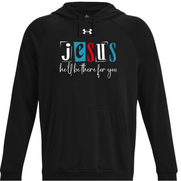 He'll Be There For You Men's Christian Fleece Hooded Sweatshirt - ClaimedbyGodDesigns