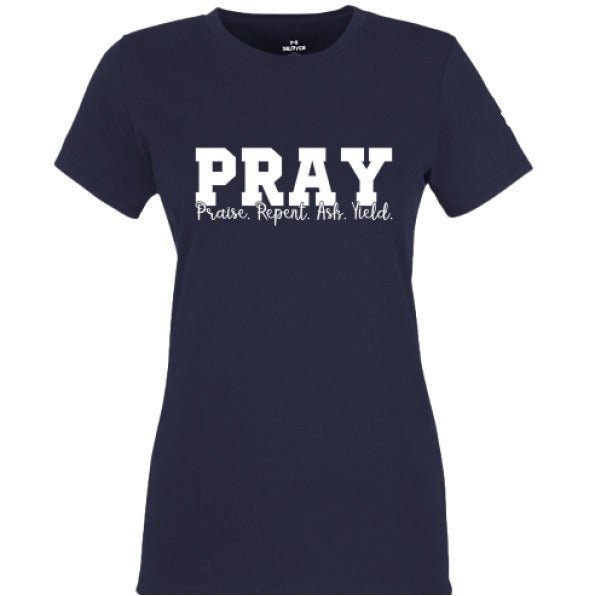 PRAY Women's Christian T-shirt - ClaimedbyGodDesigns