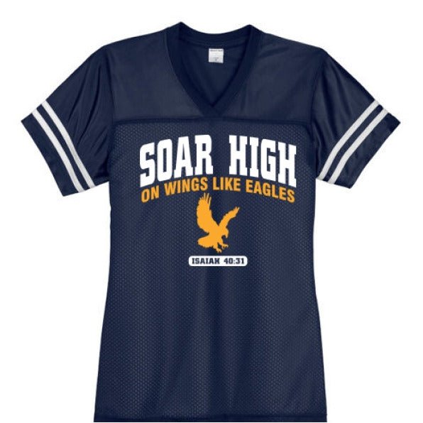 Soar High Women’s Christian Jersey - ClaimedbyGodDesigns