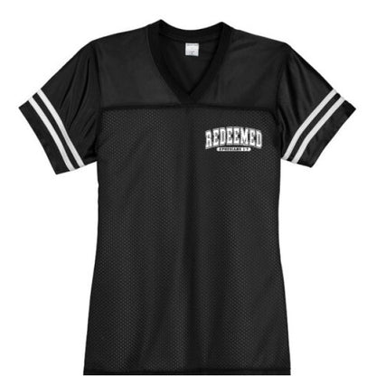 Redeemed Women's Christian Jersey - ClaimedbyGodDesigns