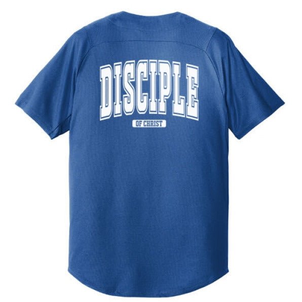 Disciple Men's Christian Full - button Jersey - ClaimedbyGodDesigns