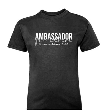 Ambassador For Him Youth Christian T-shirt - ClaimedbyGodDesigns
