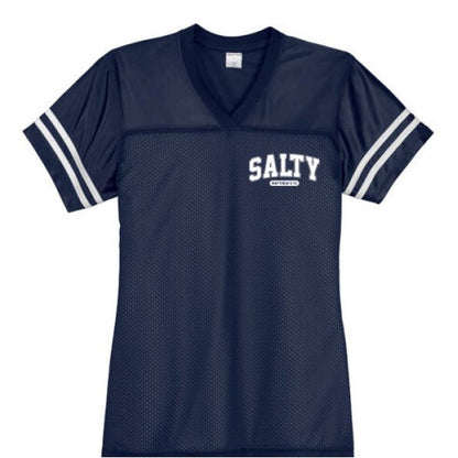 Salty Women's Christian Jersey - ClaimedbyGodDesigns