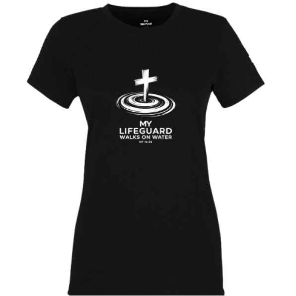 My Lifeguard Walks On Water 2 Women's Christian T-shirt - ClaimedbyGodDesigns