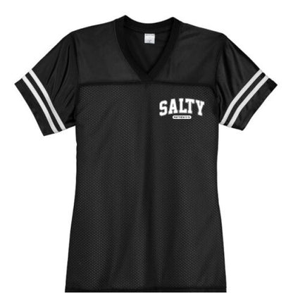 Salty Women's Christian Jersey - ClaimedbyGodDesigns