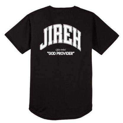 Jireh Men’s Christian Full Button Jersey - ClaimedbyGodDesigns