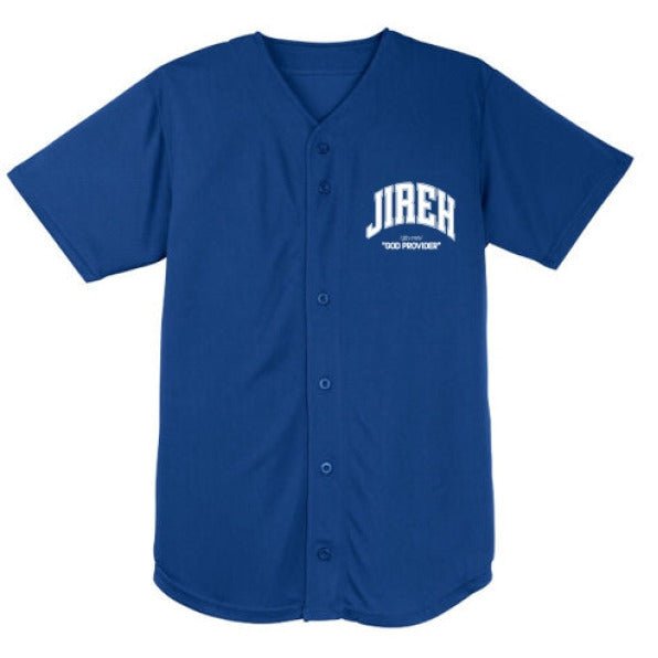 Jireh Men’s Christian Full Button Jersey - ClaimedbyGodDesigns