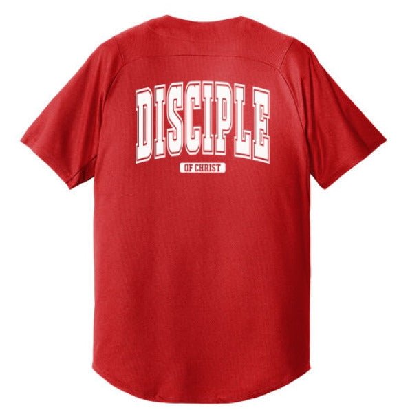 Disciple Men's Christian Full - button Jersey - ClaimedbyGodDesigns