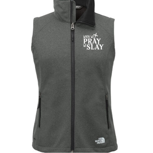 When We Pray Women’s Christian Shell Vest | Faith - Based Lightweight Jacket - ClaimedbyGodDesigns