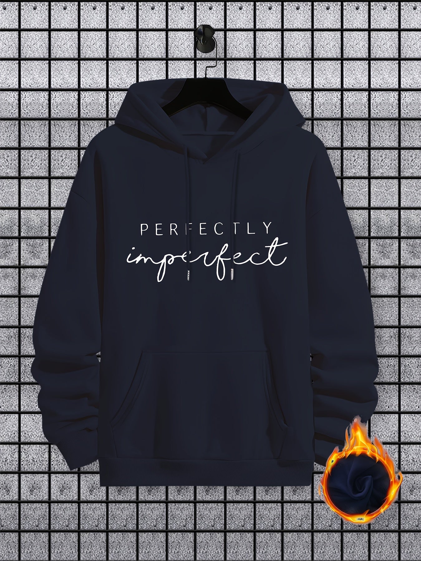 Perfectly Imperfect Men's Christian Pullover Hooded Sweatshirt claimedbygoddesigns