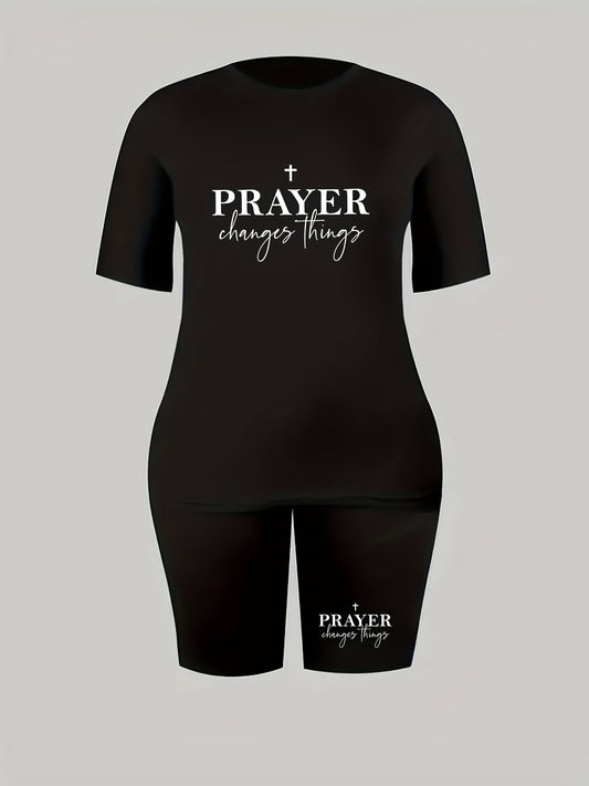 Prayer Changes Things Women's Christian Casual Outfit claimedbygoddesigns