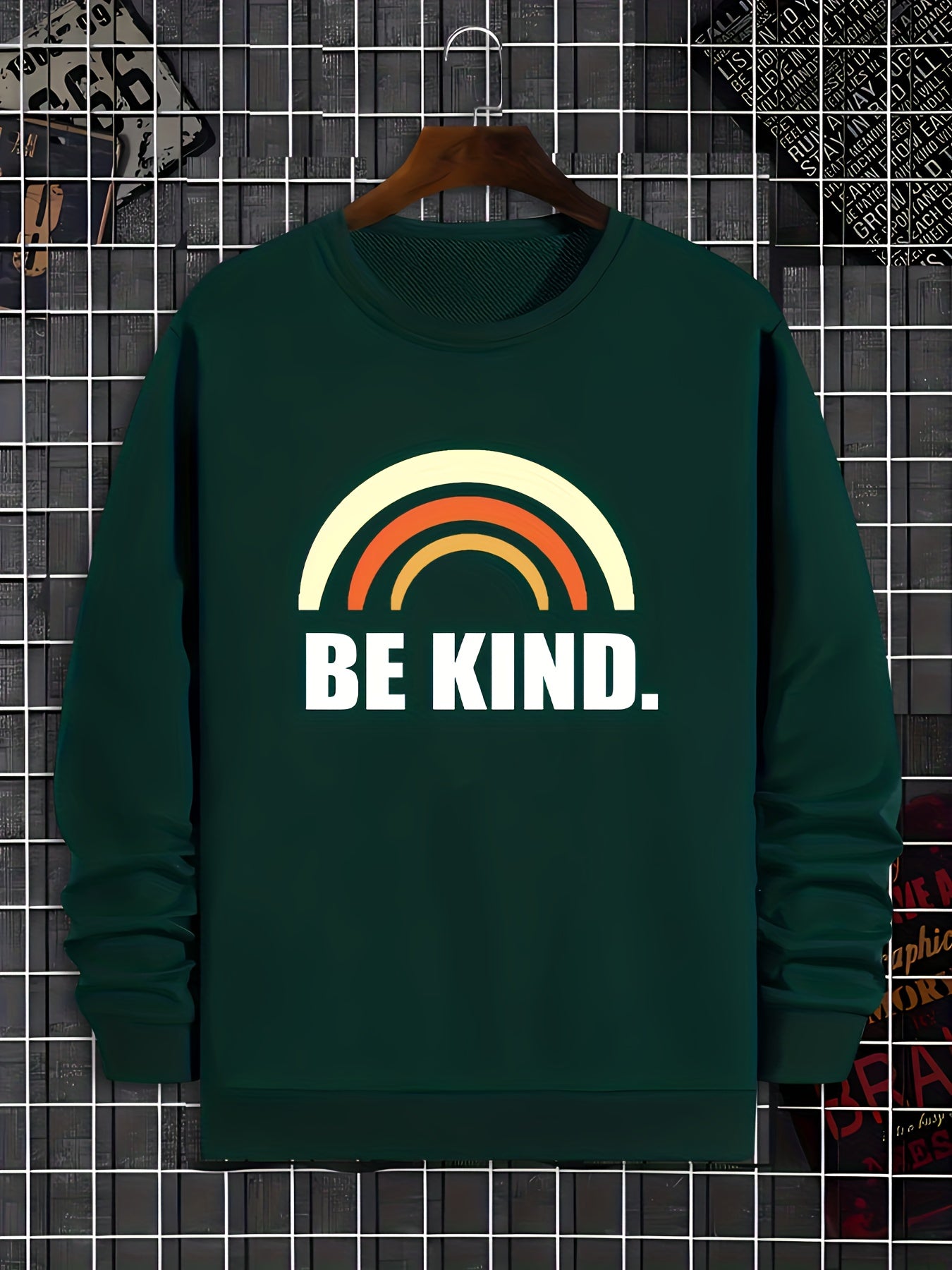 BE KIND Unisex Christian Pullover Sweatshirt claimedbygoddesigns