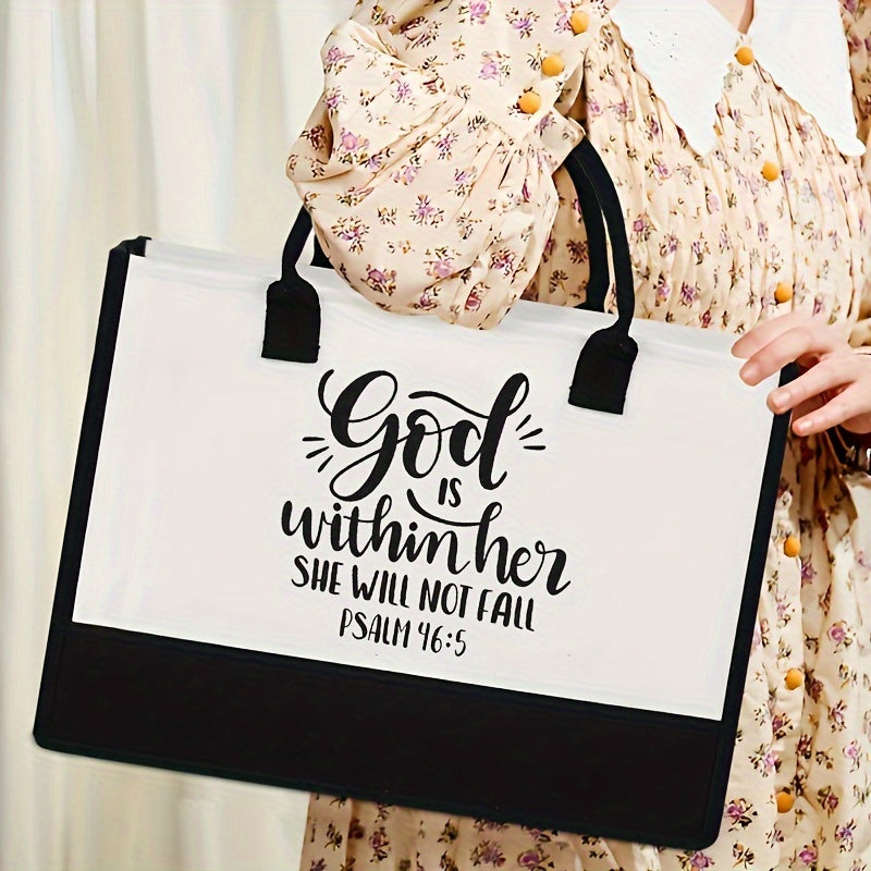 Be The Light/Gather Together Christian Tote Bag claimedbygoddesigns