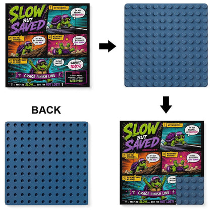 Slow But Saved – Building Block Puzzle Ornament - ClaimedbyGodDesigns