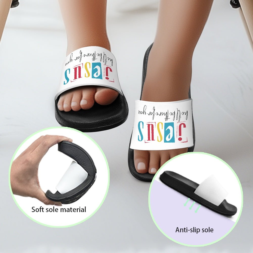 He'll Be There For You Christian Children's Sandals - ClaimedbyGodDesigns