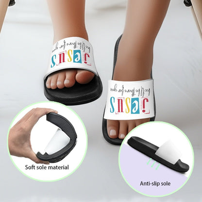 He'll Be There For You Christian Children's Sandals - ClaimedbyGodDesigns
