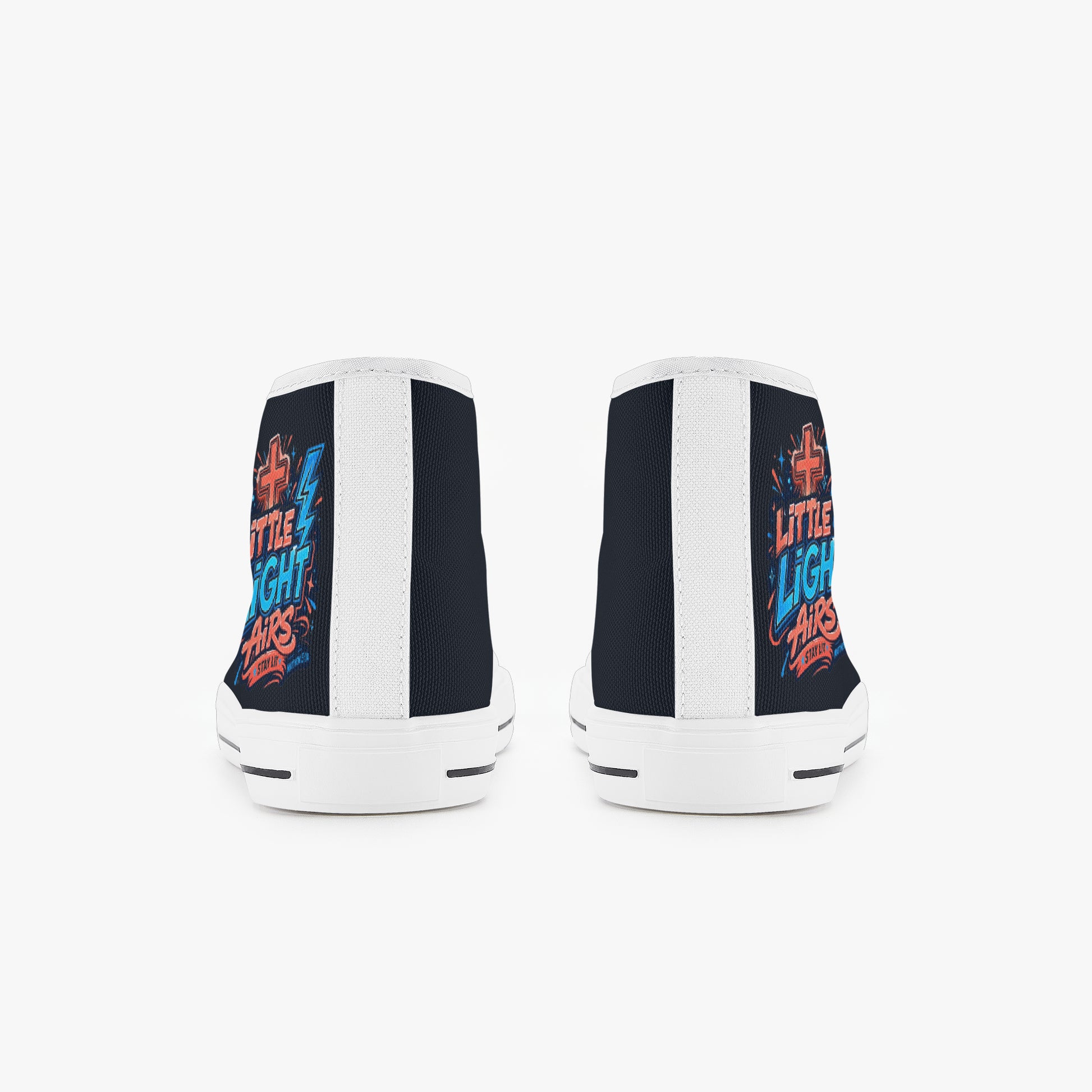 Little Light Airs Christian Kid’s High - Top Canvas Shoes - ClaimedbyGodDesigns