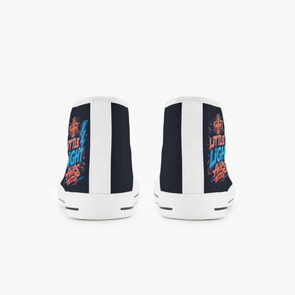 Little Light Airs Christian Kid’s High - Top Canvas Shoes - ClaimedbyGodDesigns