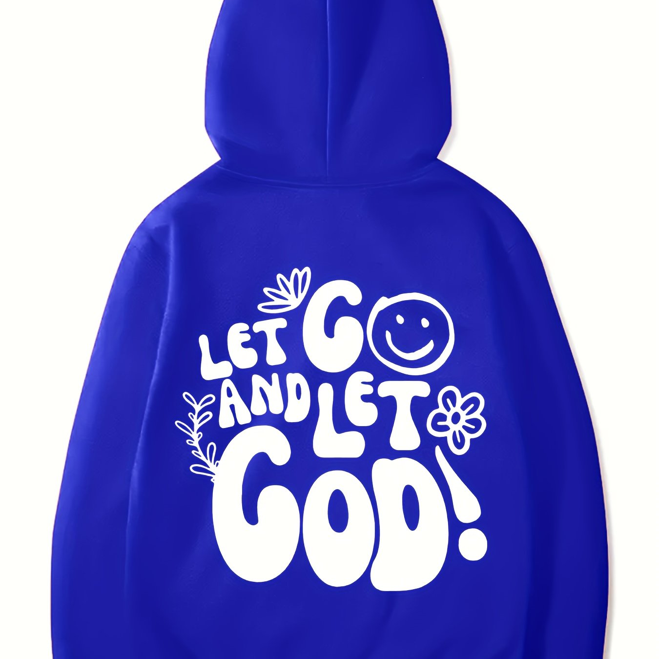 Let Go & Let God Youth Christian Pullover Hooded Sweatshirt claimedbygoddesigns