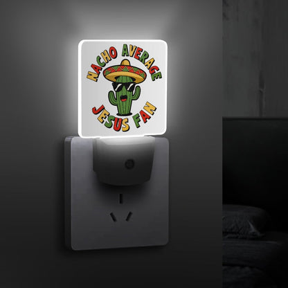 Nacho Average Fan Funny Christian Night Light For Kids - ClaimedbyGodDesigns