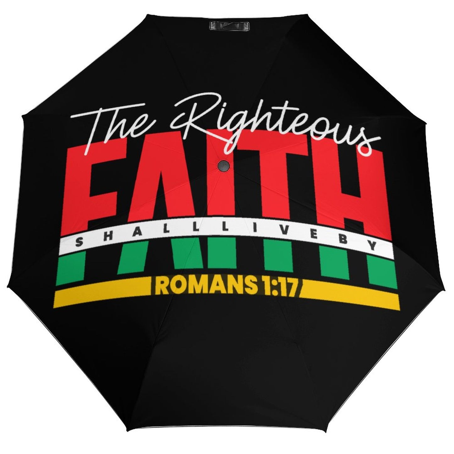The Righteous Shall Live By Faith Christian Umbrella