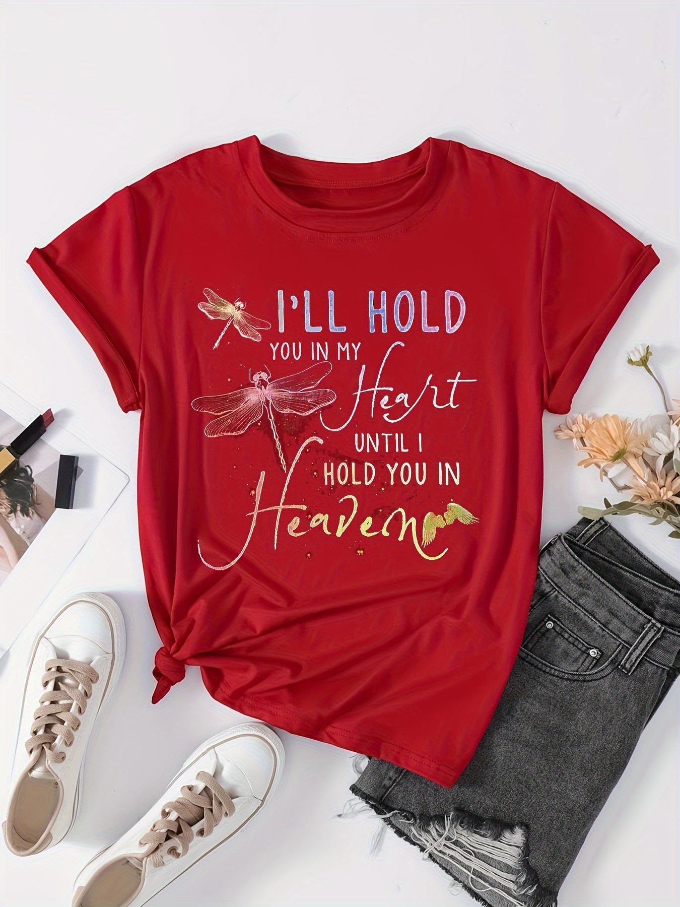 I'll Hold You In My Hear Plus Size Women's Christian T-shirt claimedbygoddesigns