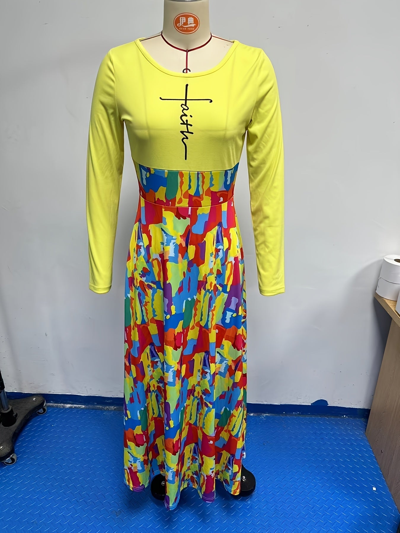 Faith (maxi patterned) Women's Christian Casual Dress claimedbygoddesigns