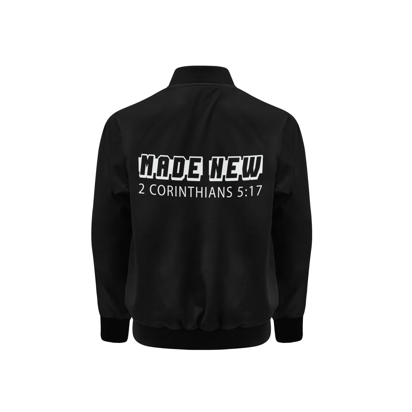 Made New  2 Corinthians 5:17 Kids' Christian Bomber Jacket with Pockets