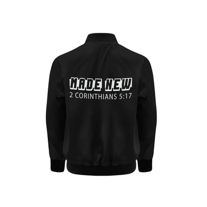 Made New  2 Corinthians 5:17 Kids' Christian Bomber Jacket with Pockets