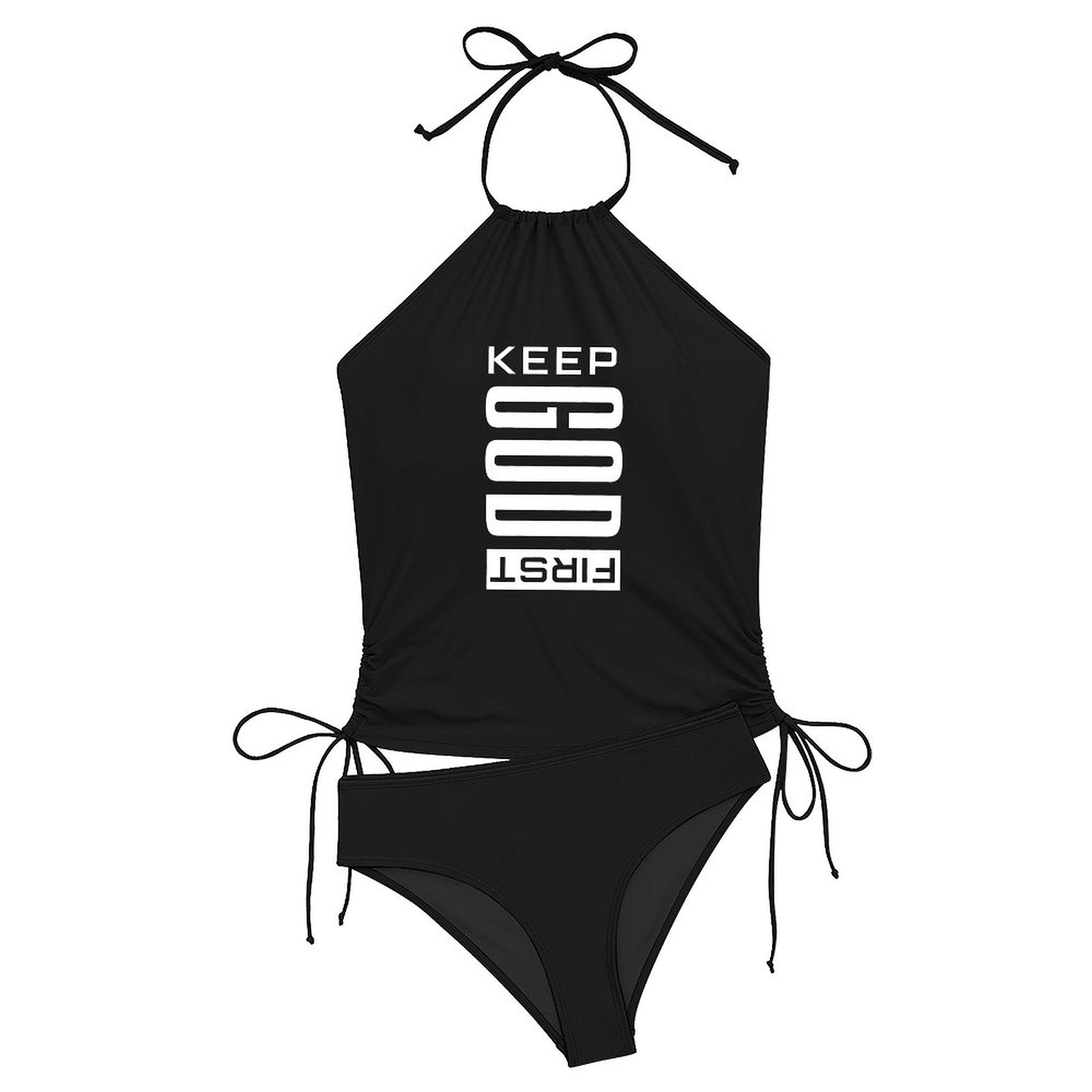 Keep Him First Christian Women's Swimsuit Set - ClaimedbyGodDesigns