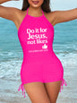 Do It For Him Christian Women's Tankini Swimsuits with Shorts - ClaimedbyGodDesigns
