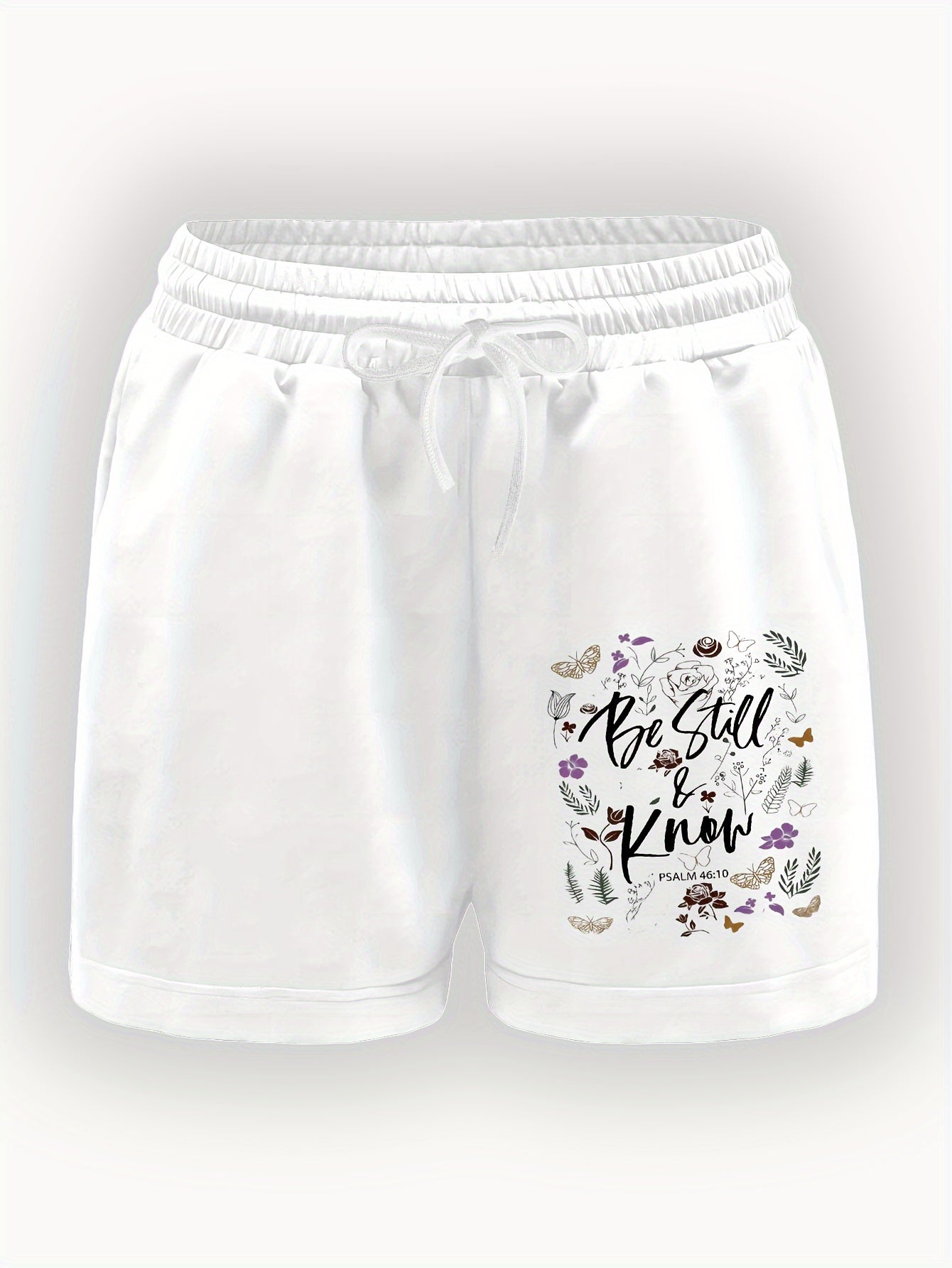 Be Still & Know Women's Christian Shorts claimedbygoddesigns