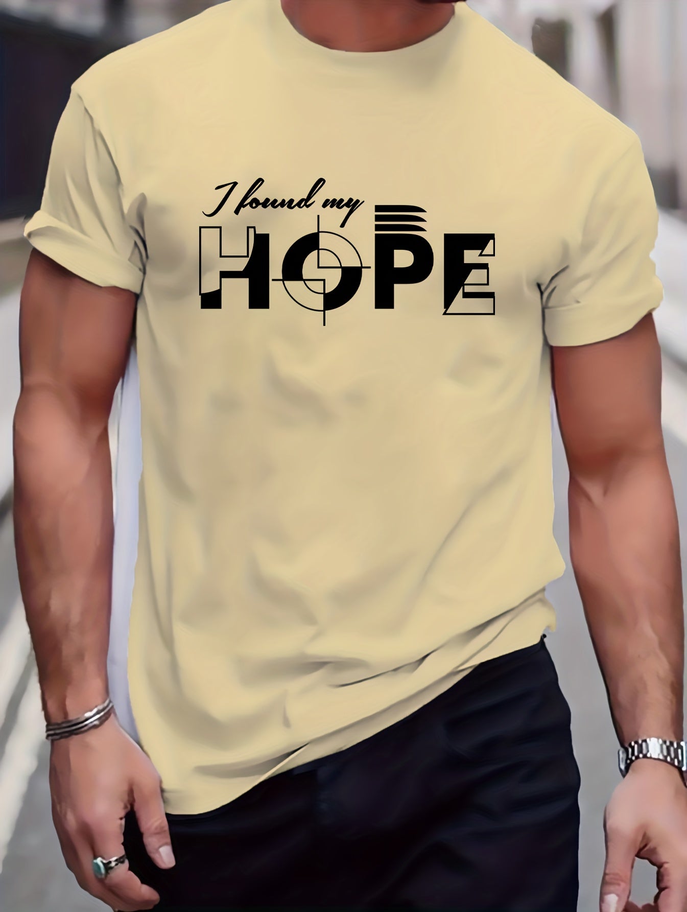 I Found My Hope Men's Christian T-shirt claimedbygoddesigns