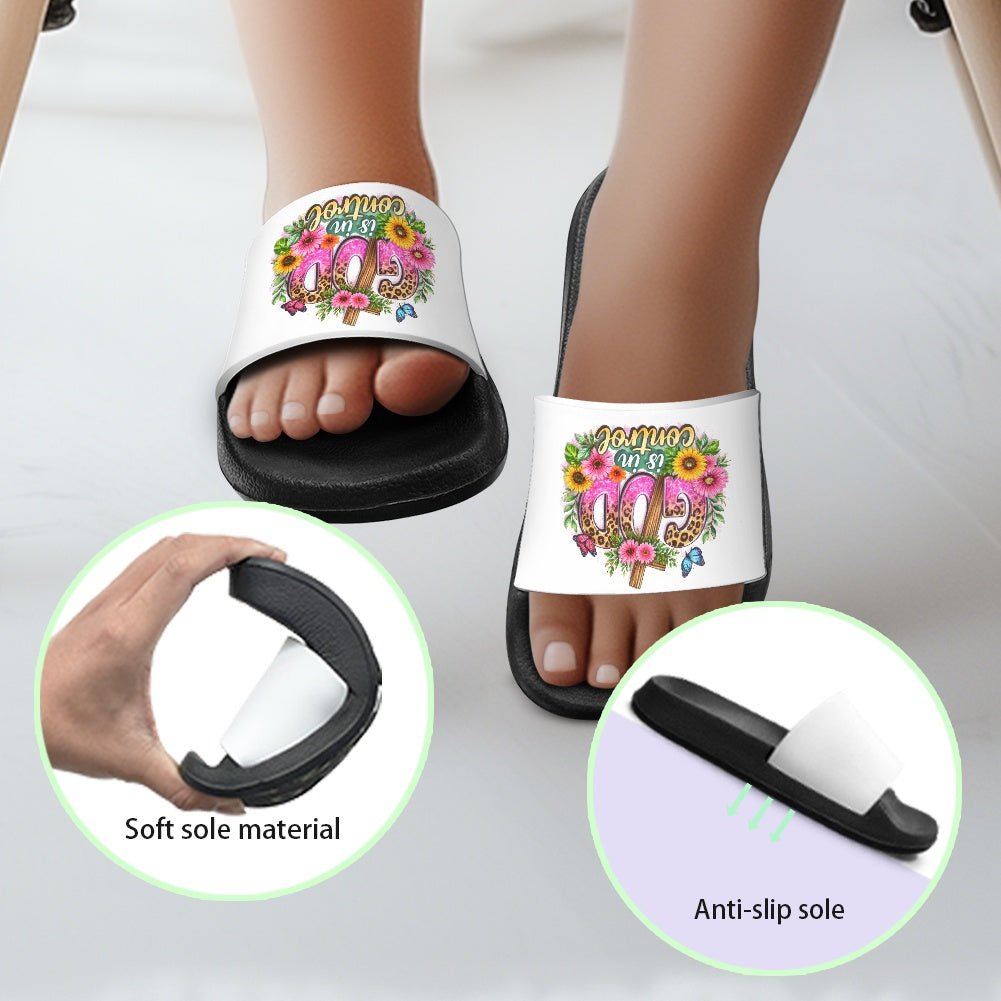 God Is In Control Christian Children's Sandals - ClaimedbyGodDesigns