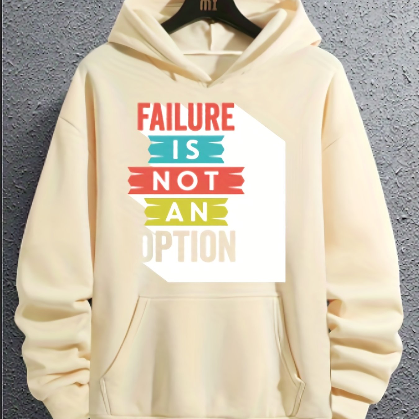 Failure Is Not An Option Youth Christian Pullover Hooded Sweatshirt claimedbygoddesigns