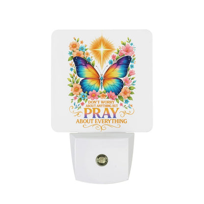 Pray About Everything Christian Night Light For Kids - ClaimedbyGodDesigns