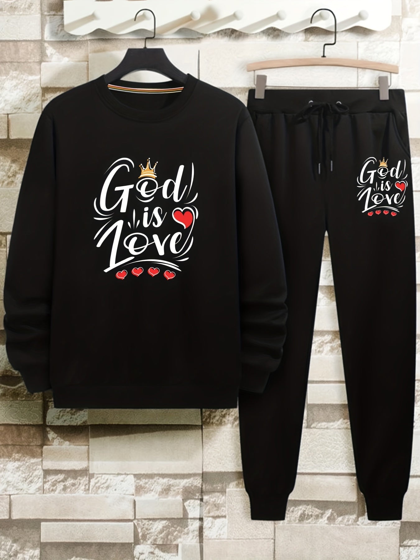 God Is Love Men's Christian Casual Outfit claimedbygoddesigns