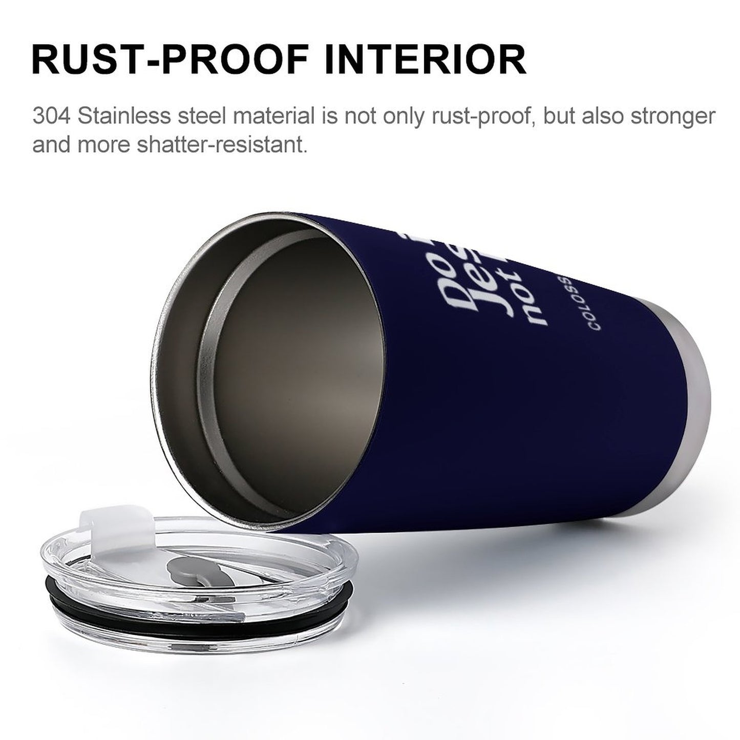 Do It For Him Christian Tumbler - 20oz Insulated Stainless Steel Cup with Lid - ClaimedbyGodDesigns