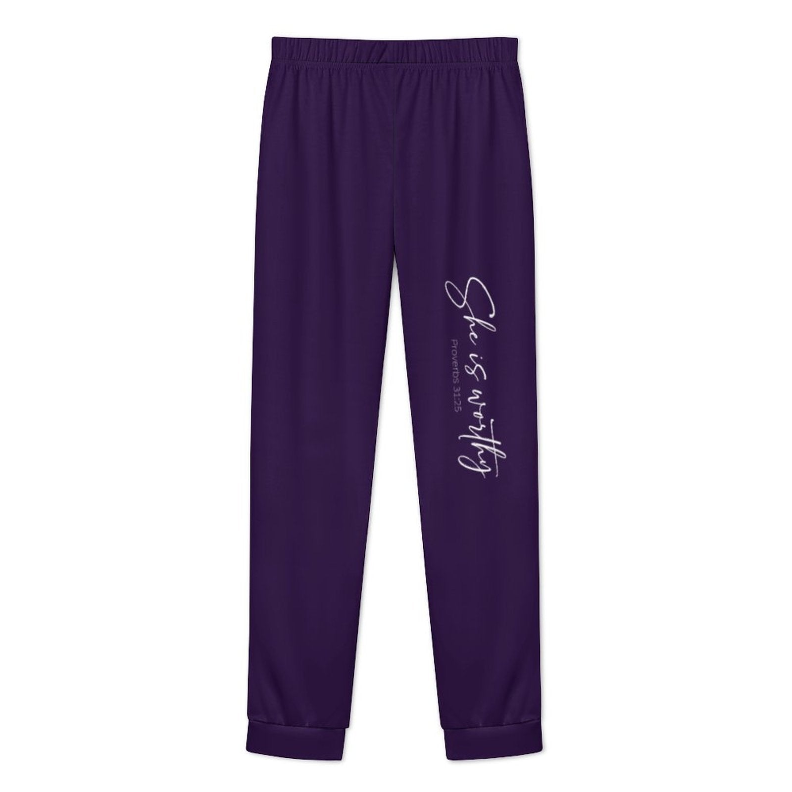 She Is Worthy Women's Christian Pajamas - ClaimedbyGodDesigns