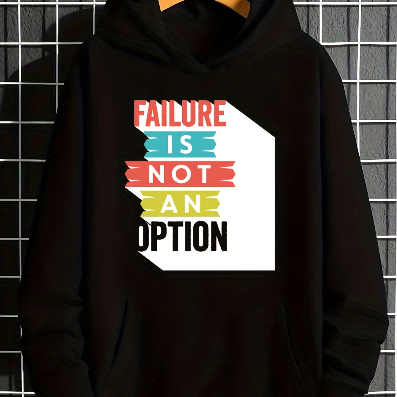Failure Is Not An Option Youth Christian Pullover Hooded Sweatshirt claimedbygoddesigns