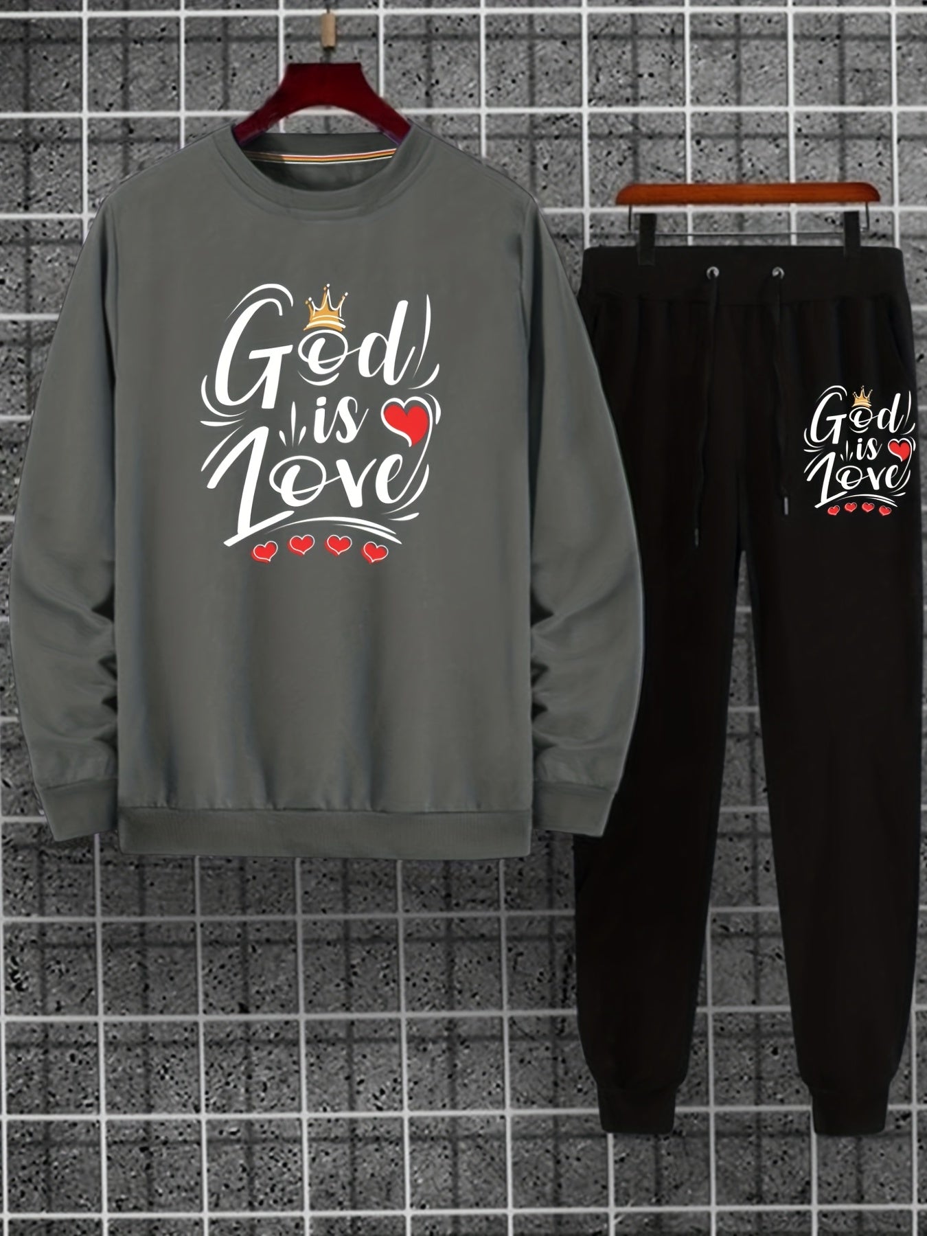 God Is Love Men's Christian Casual Outfit claimedbygoddesigns